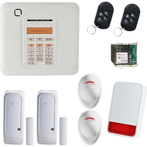 Alarme Visonic PowerMaster kit base double + sirène extérieur GSM (1/5)