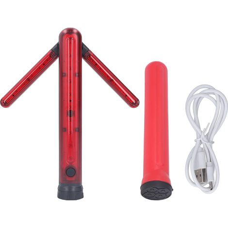 Lampe LED de sécurité routière avec flèche de virage, lumière rouge magnétique, baguette de circulation, lampe d'avertissement (1/5)