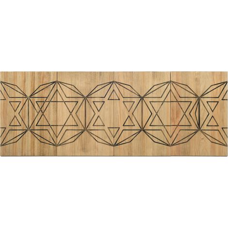 Cabecero ECO 4 Partes Múltiples Geometrías 160x60cm en madera maciza de pino acabado vintage estilo industrial Box Furniture (1/5)