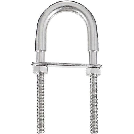 Écrous et plaques en U en acier inoxydable, vis en forme de U, collier de serrage pour tube en forme de U pour voiture (1/5)