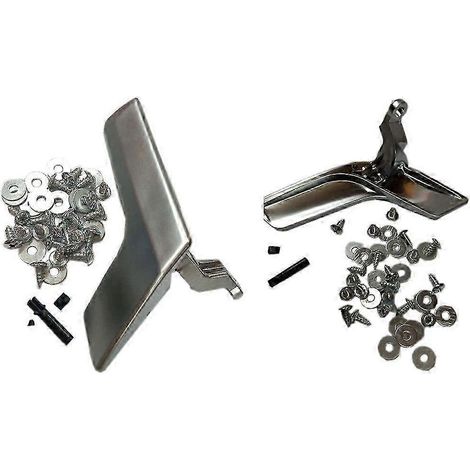 Poignées de porte intérieures mates gauche et droite pour Mercedes-Benz Classe C W204 X204 (réf. 2047201171), couleur argent, référence SZRH (1/5)