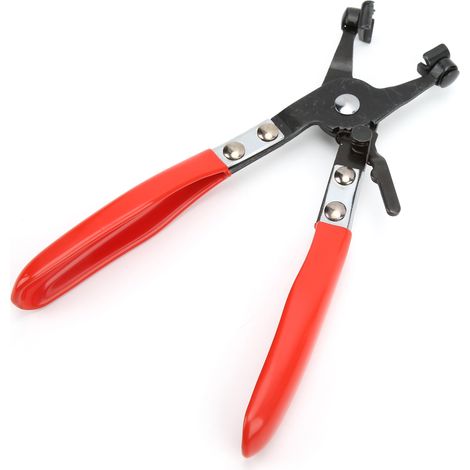 Pince à collier de serrage 21,8cm, 3 mâchoires pivotantes, manche PVC, outil de réparation robuste et antirouille (1/5)