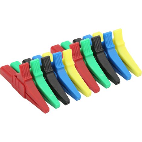 10 pièces J.60039 Pince de Test de Puissance Professionnelle, Type Sécurité, avec Prise Jack 4mm pour Instruments Électroniques (1/5)