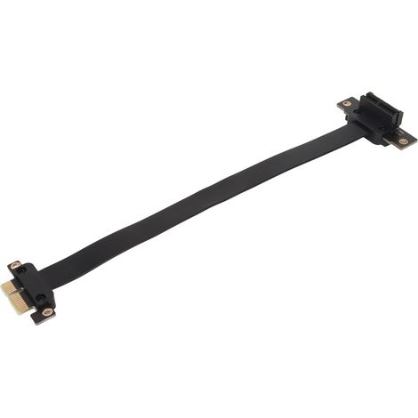 PCIe 3.0 1x 90-Grad-Winkelverlängerungskabel, 10 cm / 3,9 Zoll Verlängerungskarte, maximale Geschwindigkeit