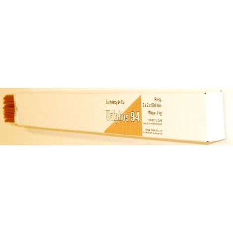 Materiale saldatura Unipak Uniphos 94 L CuP6 1 kg 2 mm