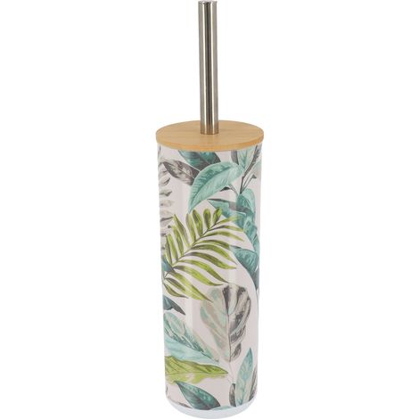Scopino stampato con coperchio in bambù - jardin d hiver - Tendance