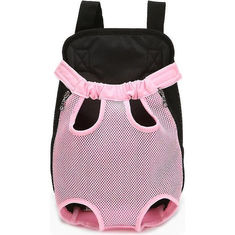 Sac à dos de transport ventral ajustable pour chats et petits chiens - Beige M (1/4)