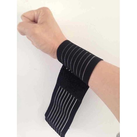 fitness Wrist Wraps, Attelles De Poignet Compression De Support De Poignet, Garde De Protection Protectrice Lastique Ajustable Pour Le Soulagement (1/5)