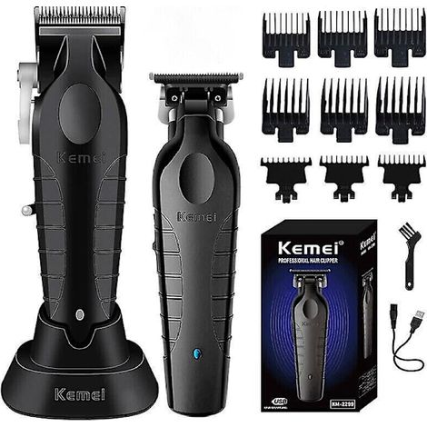 Tondeuse à cheveux sans fil Kemei 0 mm, tondeuse électrique professionnelle, 100 % neuve (1/5)