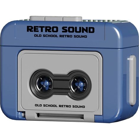Enregistreur Cassette - Mini Haut-Parleur Boîte à Musique - Porte-Clés Vintage - Ornement Accrochable - 1 Pièce (1/5)