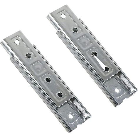 Supports de fixation pour tête de lit de 12 cm (4,7 po) - Fixation murale - Crochets emboîtables - Connecteur robuste pour canapé - Connecteur universel en métal (1/5)