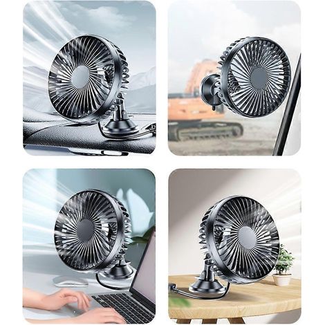 Ventilateur USB pour voiture/SUV, ventilateur rafraîchissant pour fenêtre, aérateur, extraction d'air (1/4)