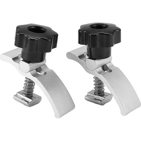 Kit de 2 mini-pinces de maintien pour rail en T, compatible avec les routeurs CNC 3018, 3018-PRO/3018-PROV (1/5)