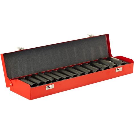 13 Piece 1/2'' square drive deep impact socket set - I7405 (1/5)