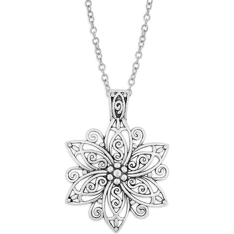 Collier vintage à fleurs, bijou fantaisie pour femme, collier tendance pour femme (1/5)