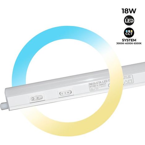 Regleta LED Bajo Mueble T5 - 150 Cm - 18W Opal - CCT