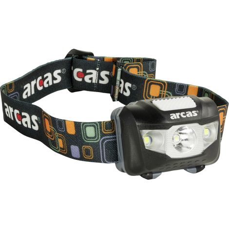 ARCAS LED-Stirnlampe, 5 W, 160 lm, 7 Funktionen, inkl. Batterien (1/2)