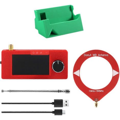 Kit récepteur radio SI4732, écran 1,9 pouce, ondes courtes 10 kHz-180 MHz, FM/AM/LSB/USB, support et antenne inclus. Mini radio SI4732. (1/5)