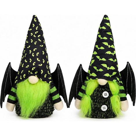 2 Figurines de Noël pour Halloween, poupée sans Visage d'halloween, décoration de Table pour Halloween, fêtes à thème (1/5)