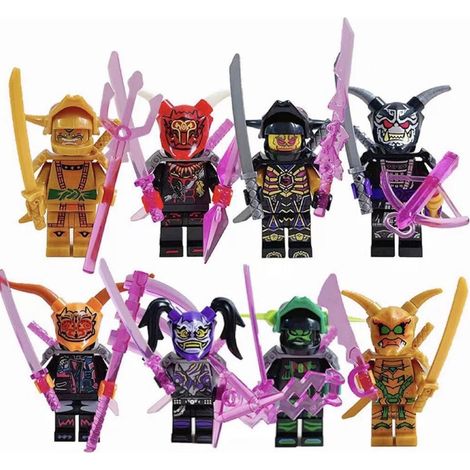 Set mit 40 Mini-Ninja-Figuren, Kriegerfiguren zum Zusammenbauen, pädagogisches DIY-Puzzlespielzeug für Kinder, ein Geschenk für Jungen. (1/5)