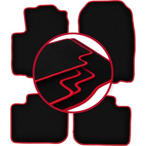 Tappetini auto CARLUX-RED per: Mitsubishi Colt VI Z30 hatchback (2004-2008) (1/5)