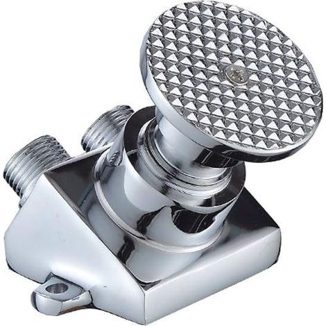 Modern Foot Link Faucet, Pedal Food Factory Sink Taps Hospital Valve Pedal Cold Water Faucet Pedal Single Body Copper Faucet Switch