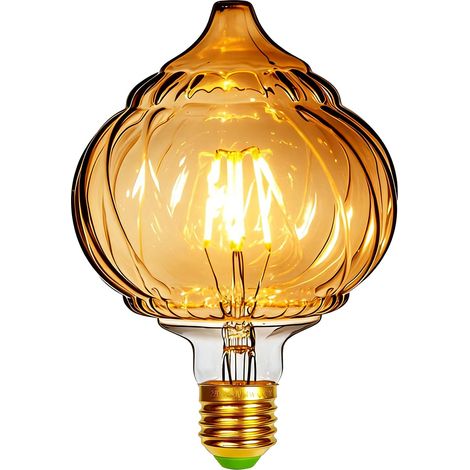 Ampoule LED Vintage G125 4W Blanc Chaud 2700K E27 Gros Globe Cristal Décorative Edison (1/5)