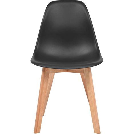 Maison Exclusive - Sedie da Pranzo 6 pz Nere in Plastica (1/5)