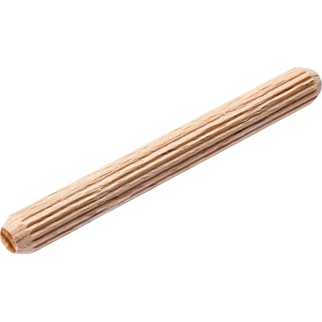 Hettich Holzdübel Dübel 6 Länge 60 mm Holzstifte aus Buche Riffeldübel 100St. (1/4)