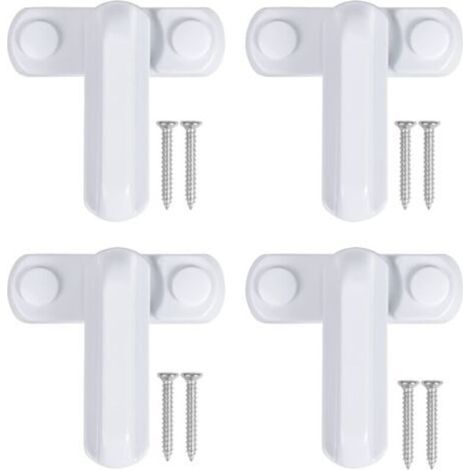 Accessoires de verrouillage pour fenêtres, boucle, verrou antivol, verrou en T en acier et plastique, fenêtre à battant, verrou de sécurité pour portes et fenêtres en alliage d'aluminium (1/5)