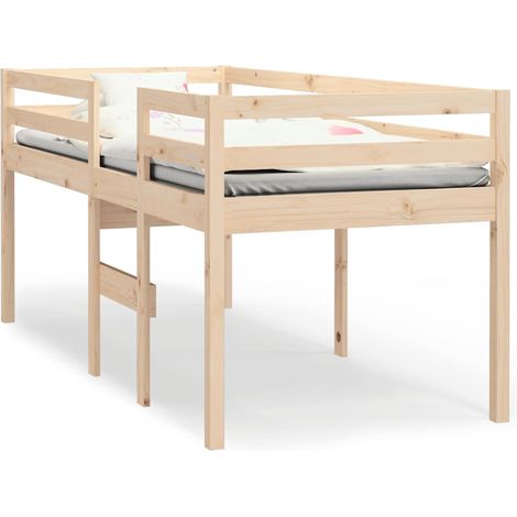 Maison Exclusive - Cama alta madera maciza pino 80x200 cm