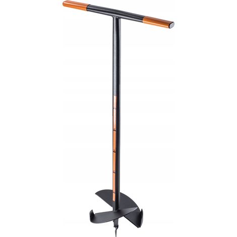 KADAX Handerdbohrer, Erdbohrer aus Metall, Erdlochbohrer mit Quergriff, 25 cm