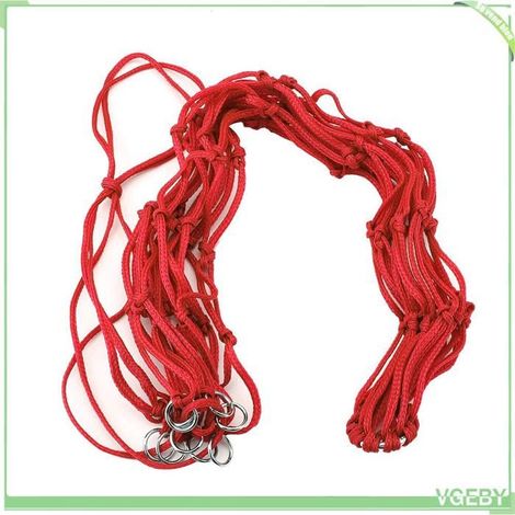 Sac de foin - FAFEICY - Sac d'alimentation en filet - Grande capacité 1–2 chevaux - Nylon durable - Rouge (1/5)