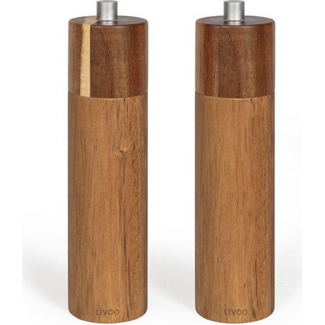Set de 2 moulins sel et poivre manuels - Livoo - MEN425 (1/5)