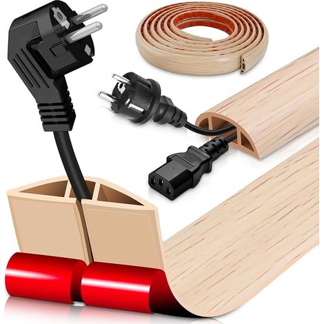 PVC Cable Ducting Cable Ducting 3cm x 3m Wood Look for Offices, Apartments, Warehouses, Hotels, Warehouses (1/5)