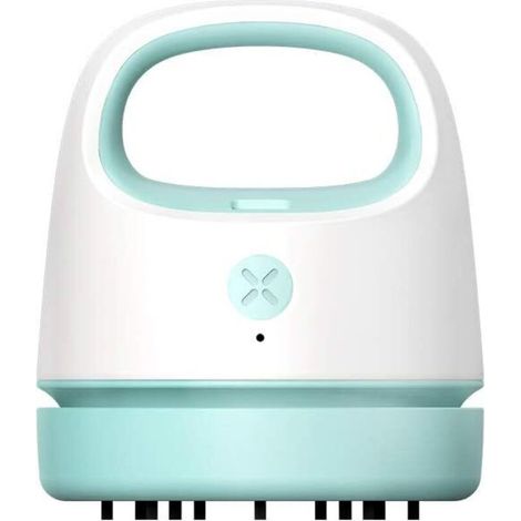 Mini aspirateur de table USB rechargeable, portable, rotatif 360°, léger, idéal maison, école, bureau, voiture (1/5)