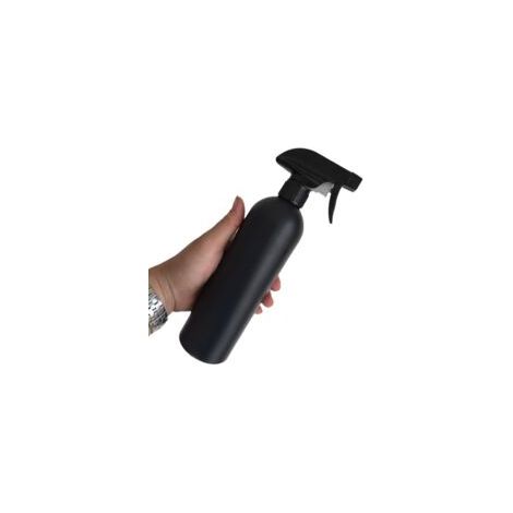 botellas pulverizadoras vacías, pulverizador de niebla, botella pulverizadora de agua recargable, botella de niebla para el cabello de 500 ml para el hogar y el jardín - (Negro)
