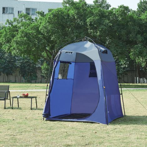 Tenda da Doccia Ayas per Campeggio - Blu / Grigio pro.tec (1/5)