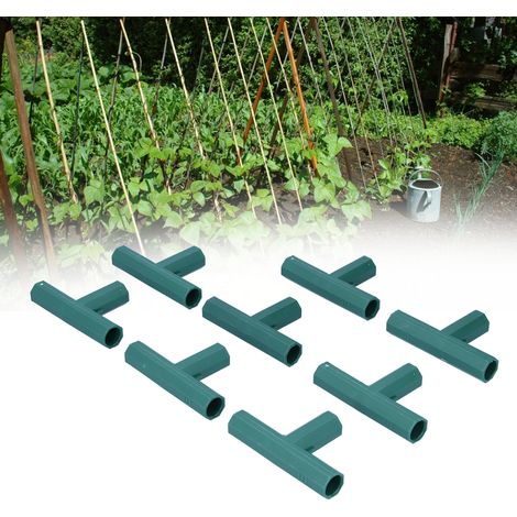 Lot de 8 connecteurs en T pour tuteurs de jardin de 16 mm (1/5)