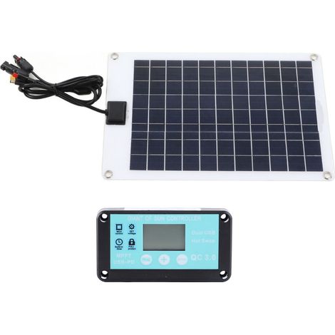 Panneaux solaires 1 pour 5 chargeur de batterie solaire 50 W avec contrôleur MPPT 100 A pour batterie 12 V et équipement de charge CC (1/5)