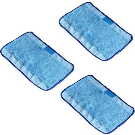 Lot de 3 de balai humide Chiffons microfibre pour iRobot Braava 380 380T 320 Menthe 4200 4205 (1/5)
