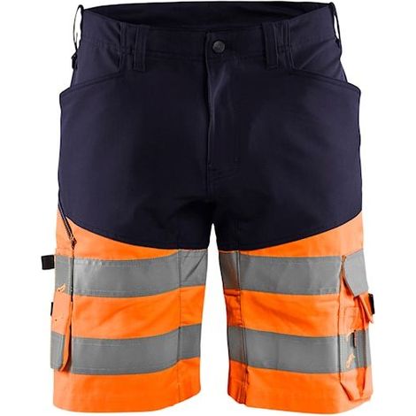 Short de travail haute visibilité stretch 1541 - Marine/Orange fluo 2XL - FR(52) - SE(C58) - Standards (1/2)