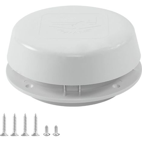 Grille d'aération de plomberie avec/sans capuchon de rechange pour égout Installation facile avec couvercle d'air de 15,4 cm de diamètre Couvercle rond pour ventilateur d'échappement de toit