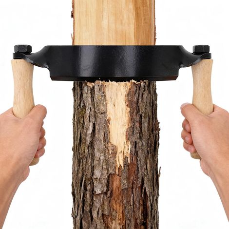 Couteau à écorce Lame En Acier Au Tungstène Manche En Bois éplucheur D'écorce de Rasag Couteau à Tirage Incurvé Pour Charpentiers En Bois Tourneurs (8 pouces) (1/5)