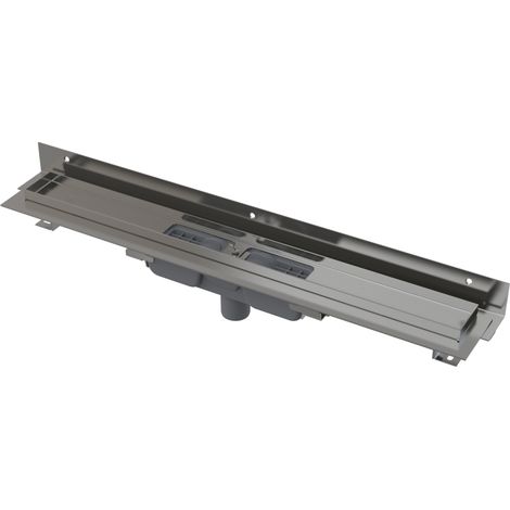 Desagüe de suelo tipo sifón, ajustable, de acero inoxidable, para pared, vertical (1/2)