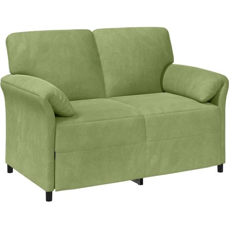 Sofá de 2 Plazas Verde claro 138 x 83 x 95 cm Terciopelo vidaXL