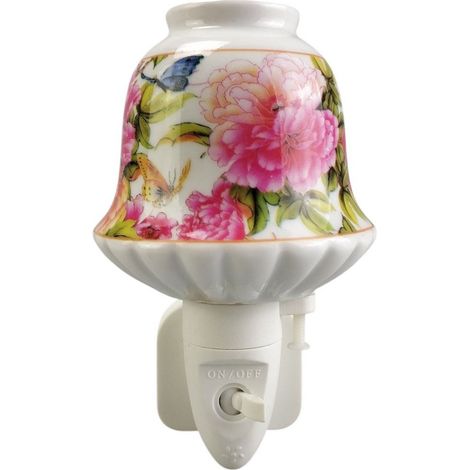 Floral Nightlight - Colourful Floral Design - L8 x W8 x H13 cm