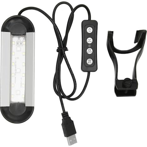 Lampe LED pour aquarium, 6W, spectre complet, pour poissons et plantes aquatiques, destinée à l'observation quotidienne du milieu sous-marin.-AquaForge