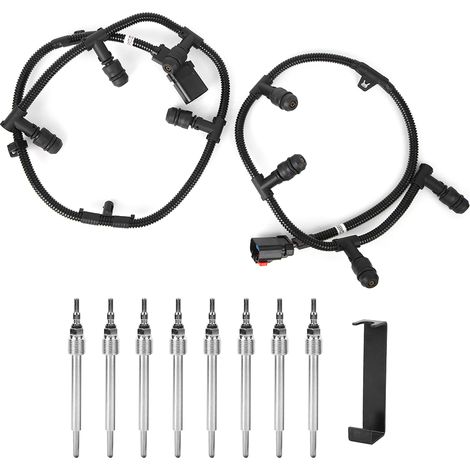 Faisceau de bougies de préchauffage 6.0L Diesel, Kit 4C2Z-12A690-AB Compatible Ford 2004-2010 (1/5)
