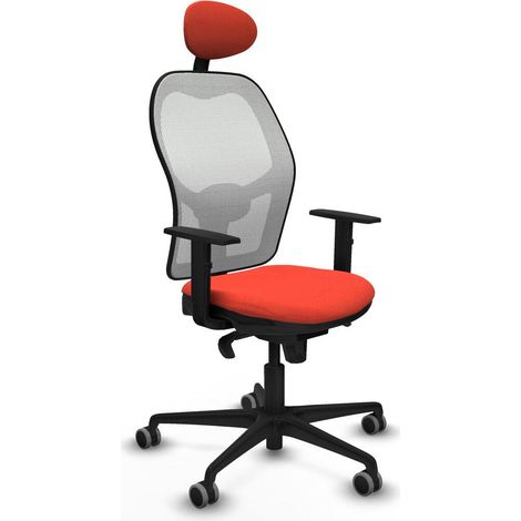 piqueras-y-crespo Silla Ergonómica naranja oscuro regulable (1/3)